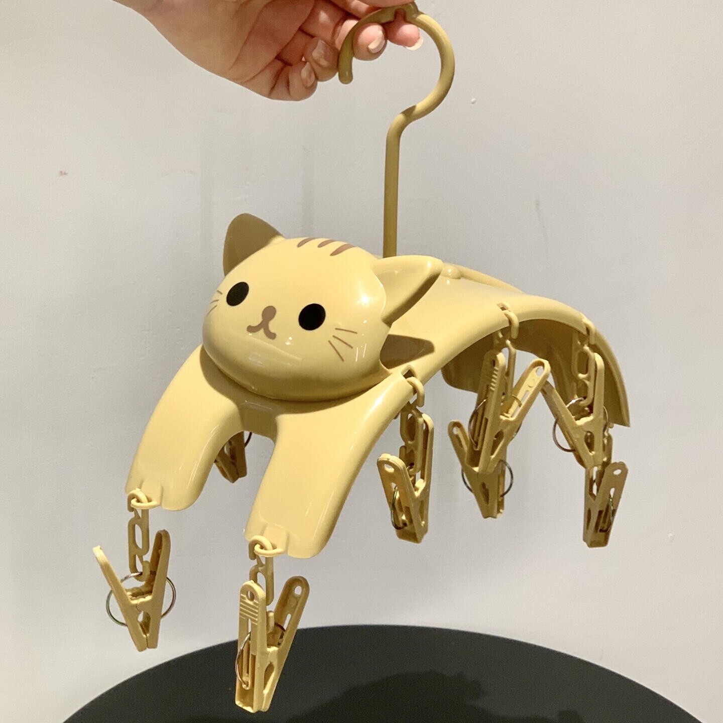 猫咪衣架卡通可爱袜子内裤内衣多功能晾衣架家用宿舍晾晒收纳神器