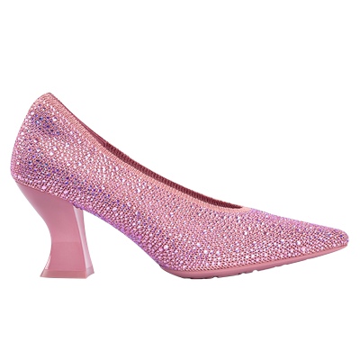 MALOVE水钻高跟鞋婚鞋浅口单鞋