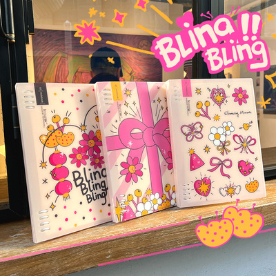 pecpecwell活页笔记本A5B5活页本可拆卸纯色紫色高颜值横线简约