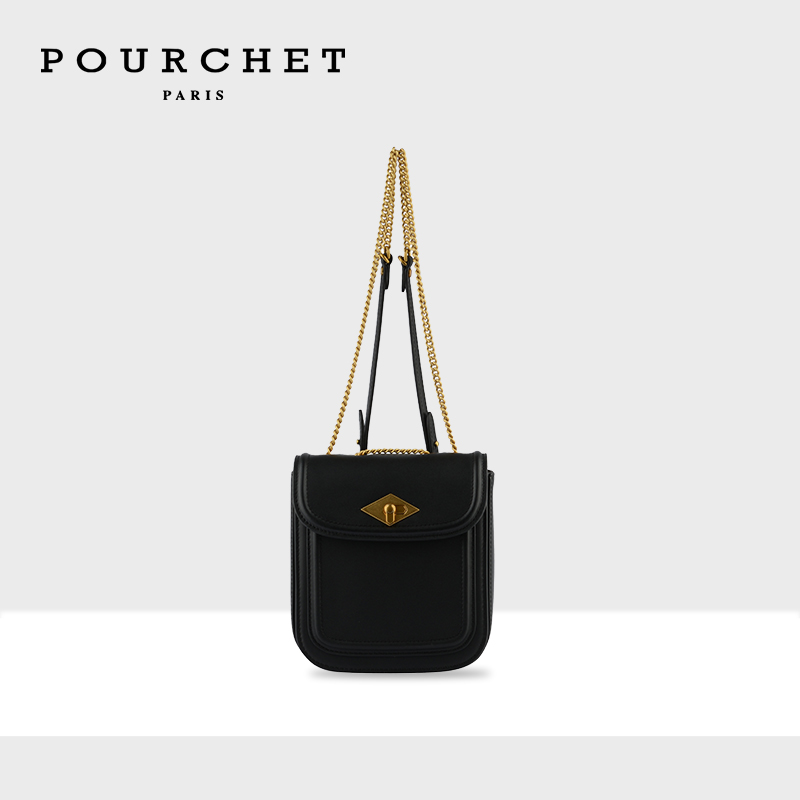 pourchet宝榭链条背包单肩斜跨包