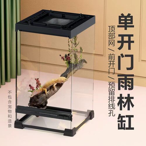 爬宠玻璃生态缸全套造景