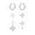Iris Earrings Set 1 (Silver)