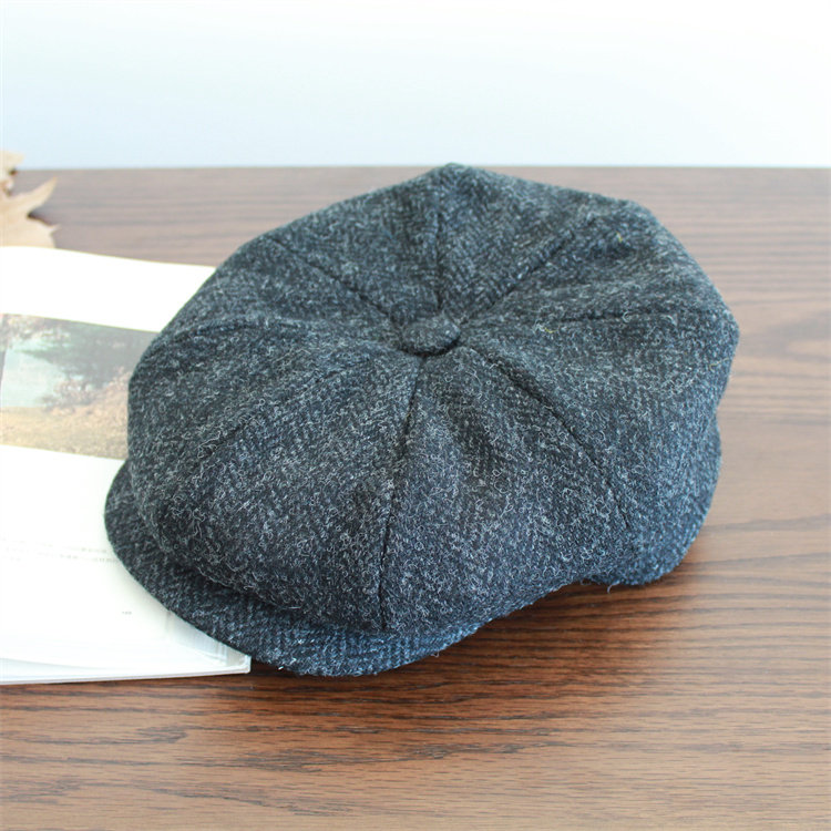 卡萌莎 复古画家帽报童帽男浴血黑帮剃刀党帽子帽阿美咔叽八角帽