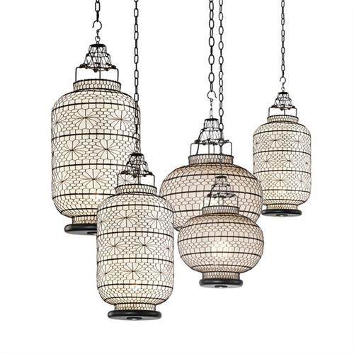 新中式手工编织铁艺灯笼仿古中餐厅茶楼火锅店中国风复古鸟笼吊灯,家装灯饰光源,客厅吊灯,淘宝优惠券,粉丝福利购,淘宝优惠卷