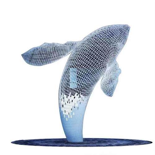 大型不锈钢镜面雕塑鲸鱼海豚鱼动物镂空发光编织园林定制广场小品,商业/办公家具,雕塑,淘宝优惠券,粉丝福利购,淘宝优惠卷
