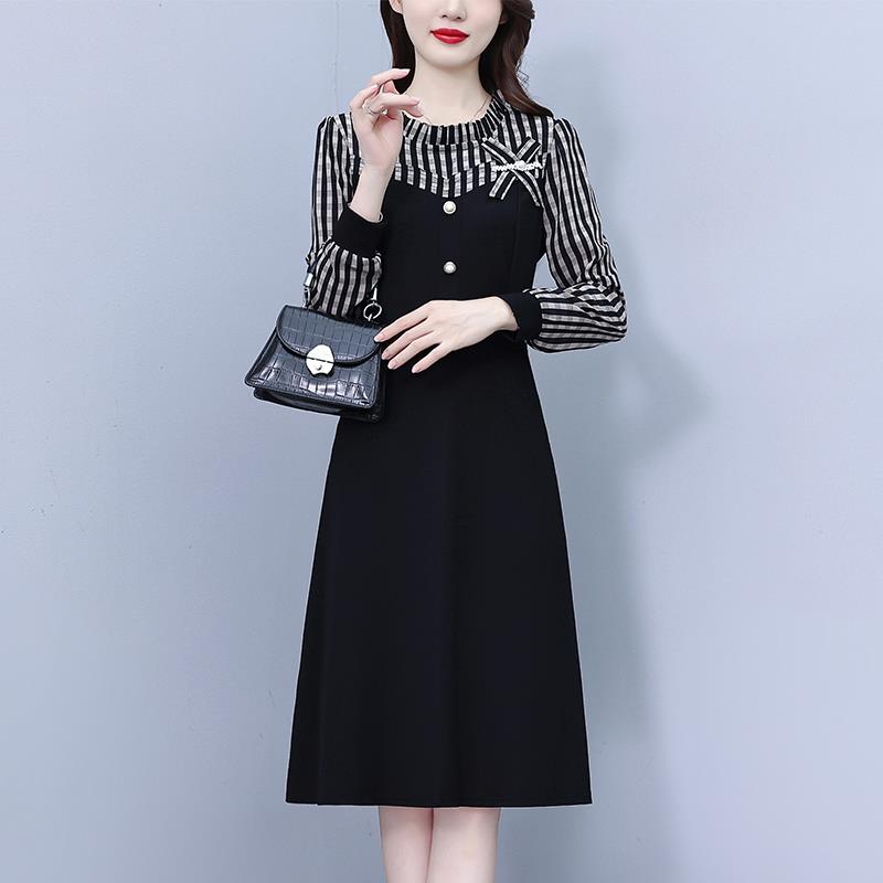 JOYIASS高端广州女装爆款连衣裙开春季大码十三行假两件奢华大牌