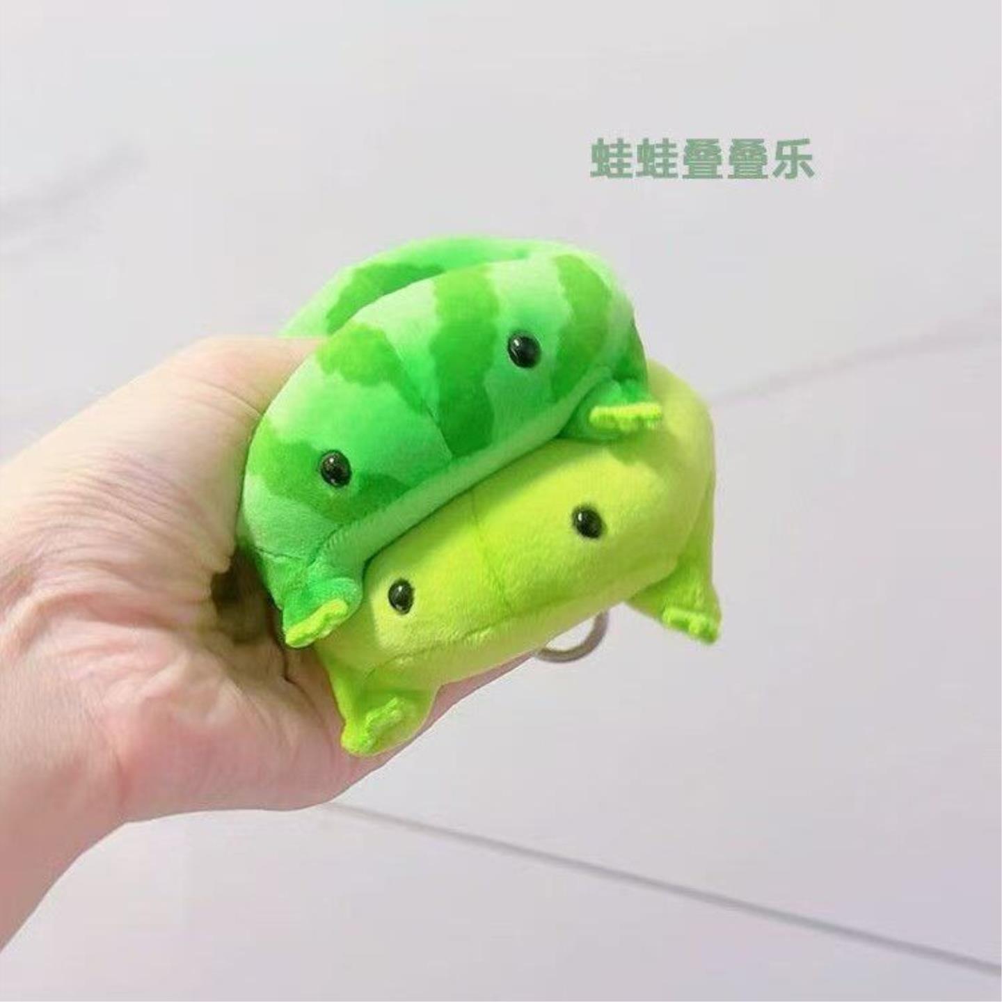 审美吉蛙可爱网红小西呱瓜蛙子mini小比噶青蛙毛绒玩偶摆件礼物