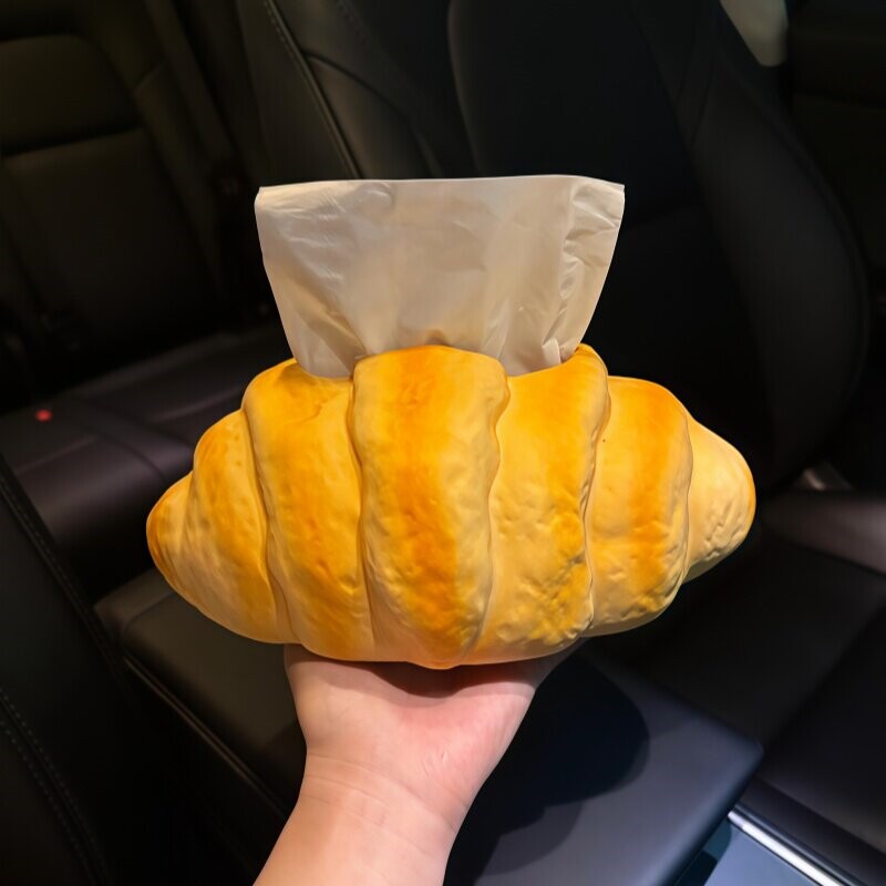 可爱创意吐司面包纸巾盒抽纸盒客厅卧室摆件搞怪有趣车载氛围感