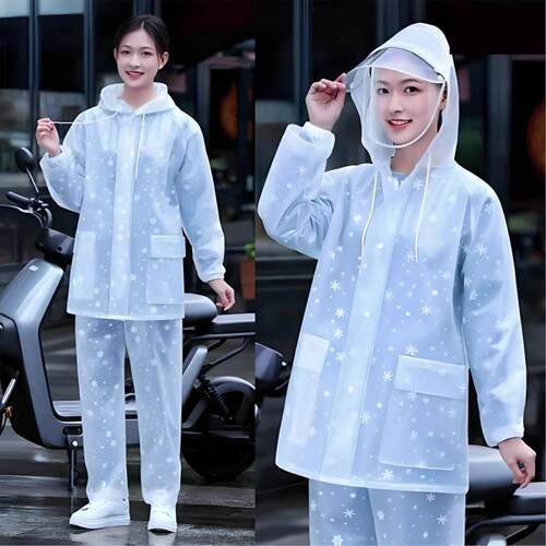 雨裤雨衣成人分体式套装女士全身防暴雨电动电瓶车户外骑行加厚长