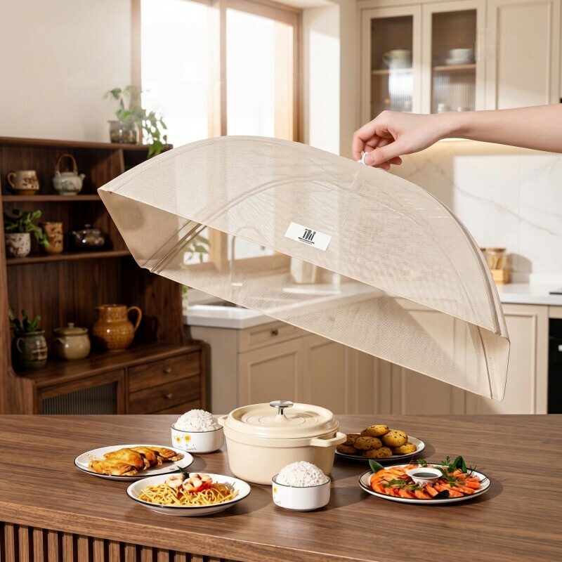 菜盖罩2026新款家用抗菌饭菜遮尘高级可折叠餐桌饭桌饭罩菜罩神器
