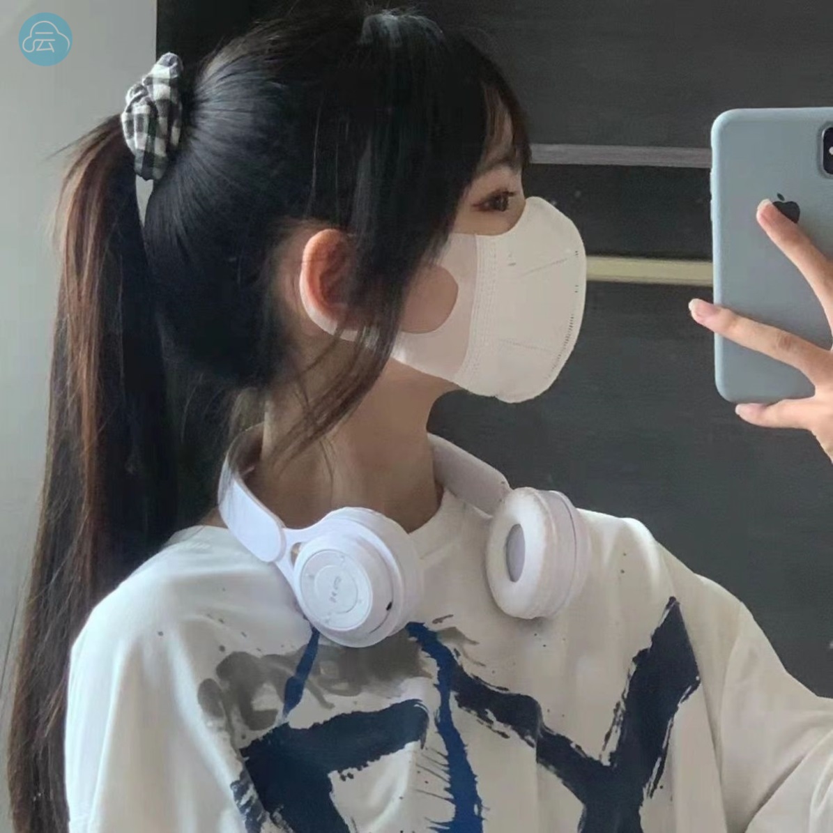 耳机拍照道具耳机道具头戴式耳机拍照道具挂脖耳机装饰高颜值通用