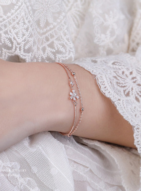 UVK女S925银樱花时尚手链