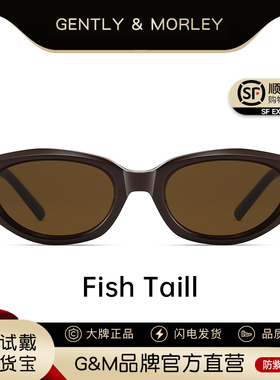 GM猫眼窄框墨镜男女防紫外线防晒