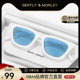 GM高级感猫眼潮酷太阳眼镜女LOTI 复古小框墨镜男士 王嘉尔同款 美式