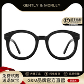 黑框眼镜女复古早八素颜神器防辐射抗蓝光近视网红大框圆形显脸小