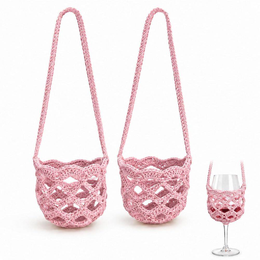 亚马逊式新可爱型Wine Glass Crossbody Bag葡萄酒杯挎包