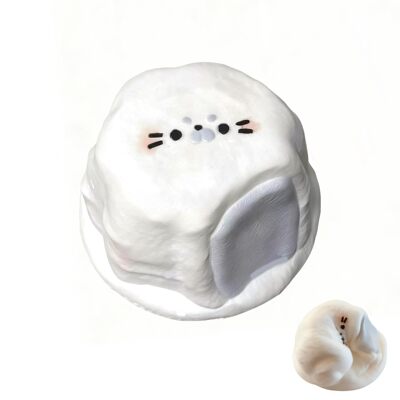 跨境Pudding Poster Squishy Stress Ball 布丁海豹造型软萌玩具
