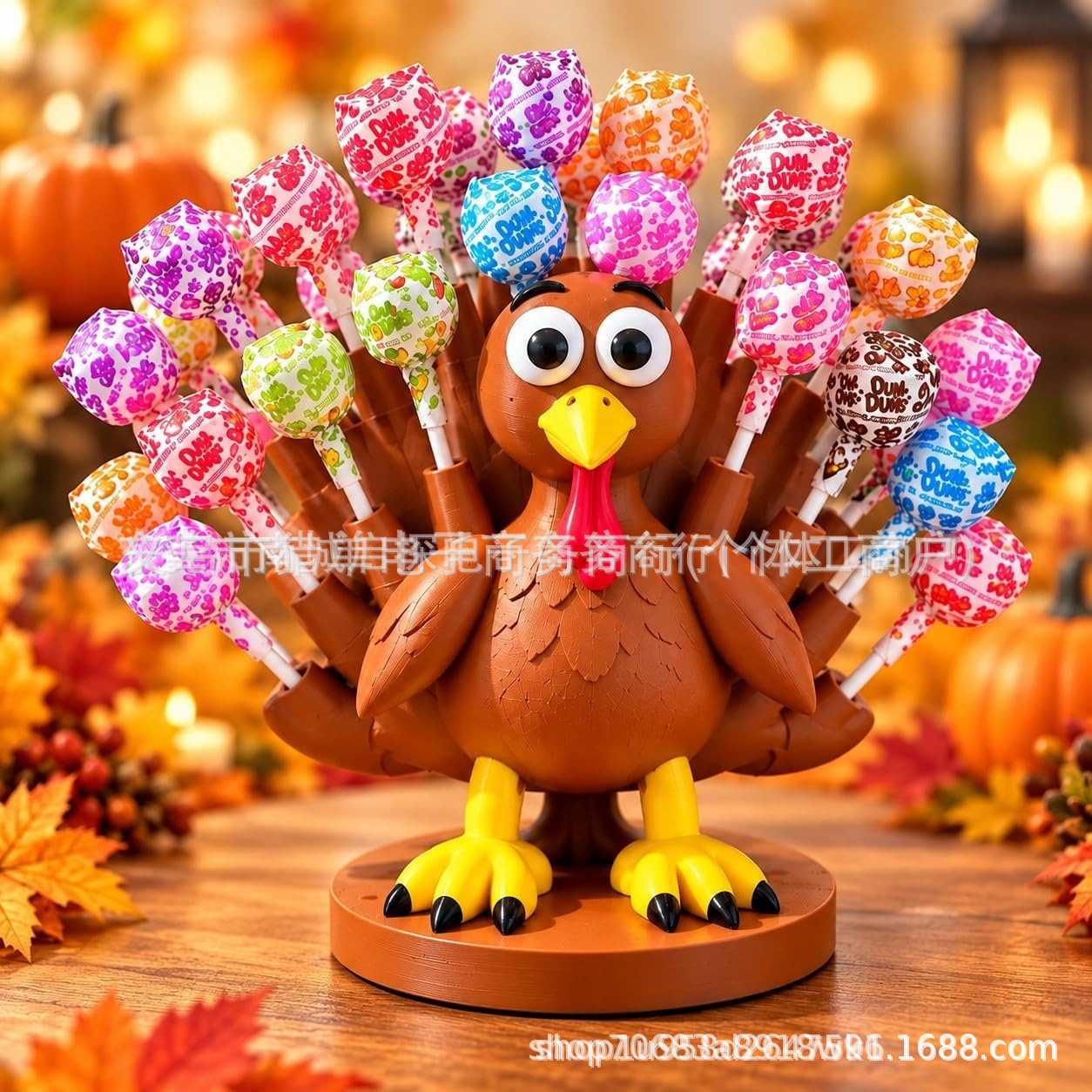 Thanksgiving Turkey Lollipop Holder 感恩节火鸡棒棒糖架