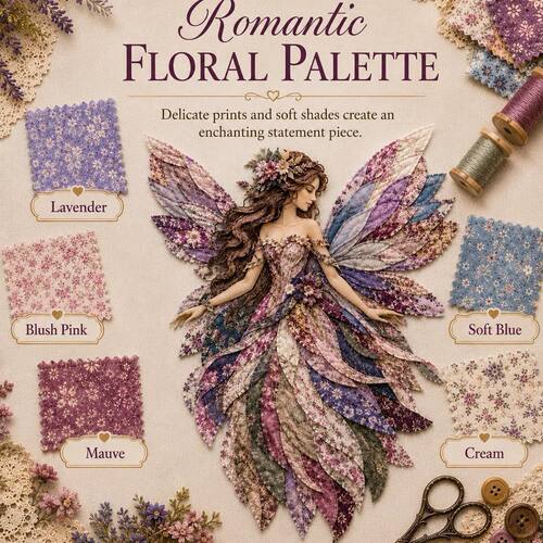 新品 Fairy Patchwork DIY Kit 花仙女编织系列DIY手工拼布工艺品