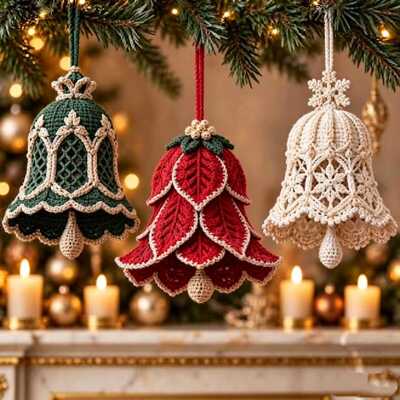 亚马逊可爱时尚Christmas DIY Crochet Hangings DIY热销挂饰