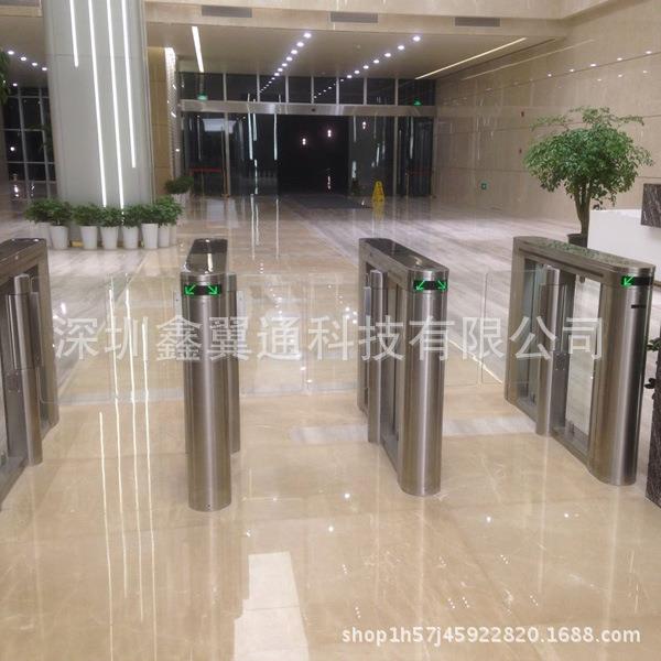 伺服速通门厂家刷卡指纹门禁闸机人行通道闸门智能桥式设计