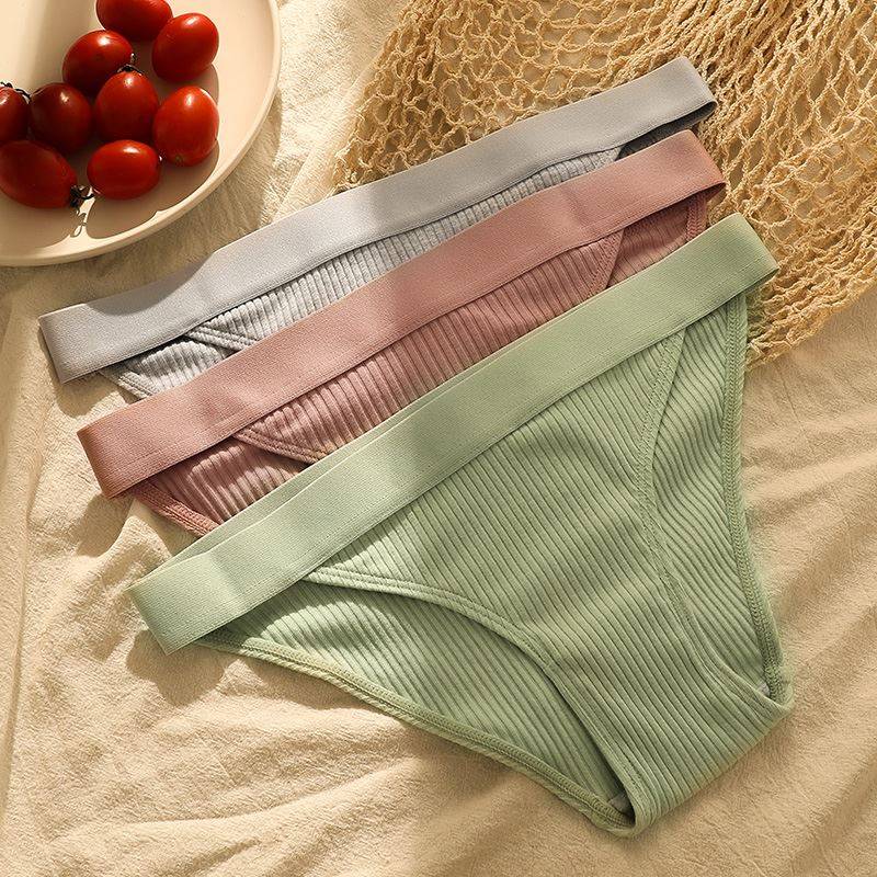 Fashion Cotton Briefs Sexy Panties for Women Bikini Thongs