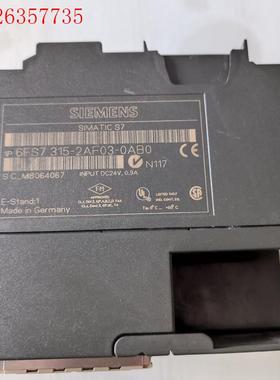 西门子6ES7 315-2AF03-0AB0实物图,刚拆机挂(议价)