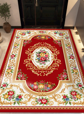 地垫入户门垫2024新款红色门口进门脚垫防滑垫子家用玄关pvc地毯