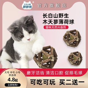 猫薄荷球猫咪玩具球玲珑球木天蓼棒棒糖球逗猫自嗨解闷磨牙耐啃咬