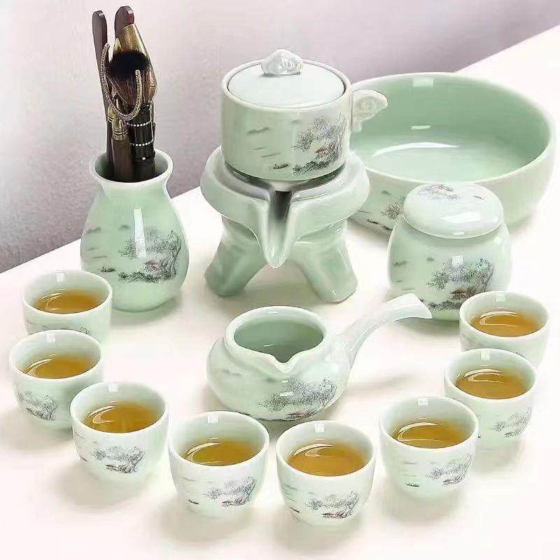 石磨茶具套装家用客厅用