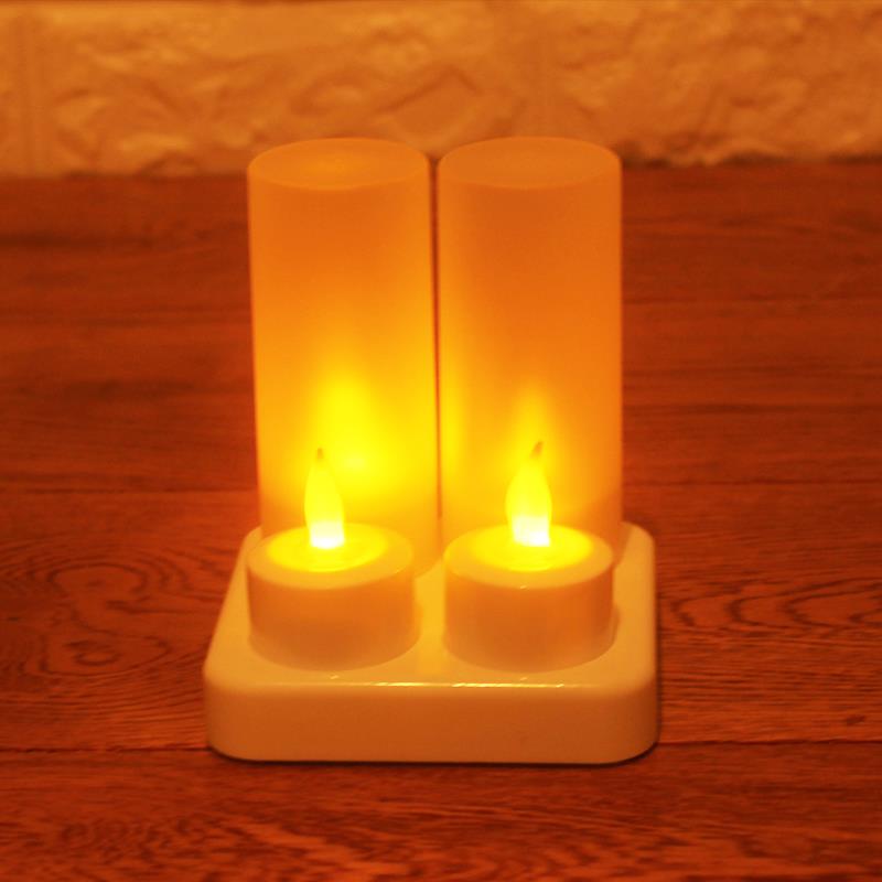 LED蜡烛酒店电蜡烛供佛可充电所电电子蜡烛家居蜡烛常亮灯会有杯