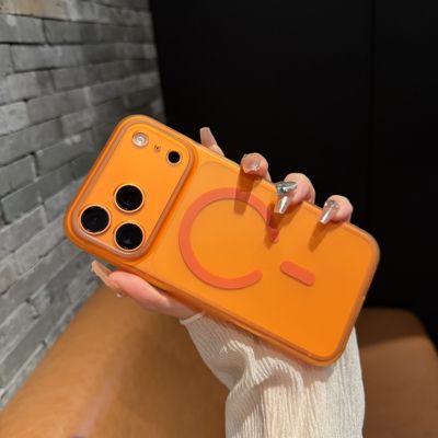 【磨砂橙色】适用于苹果手机壳