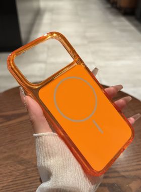 【橙色真机实拍】umj适用于iphone17ProMax手机壳苹果17pro磁吸无线充电AIR新款17p全包防摔17大孔保护套男女