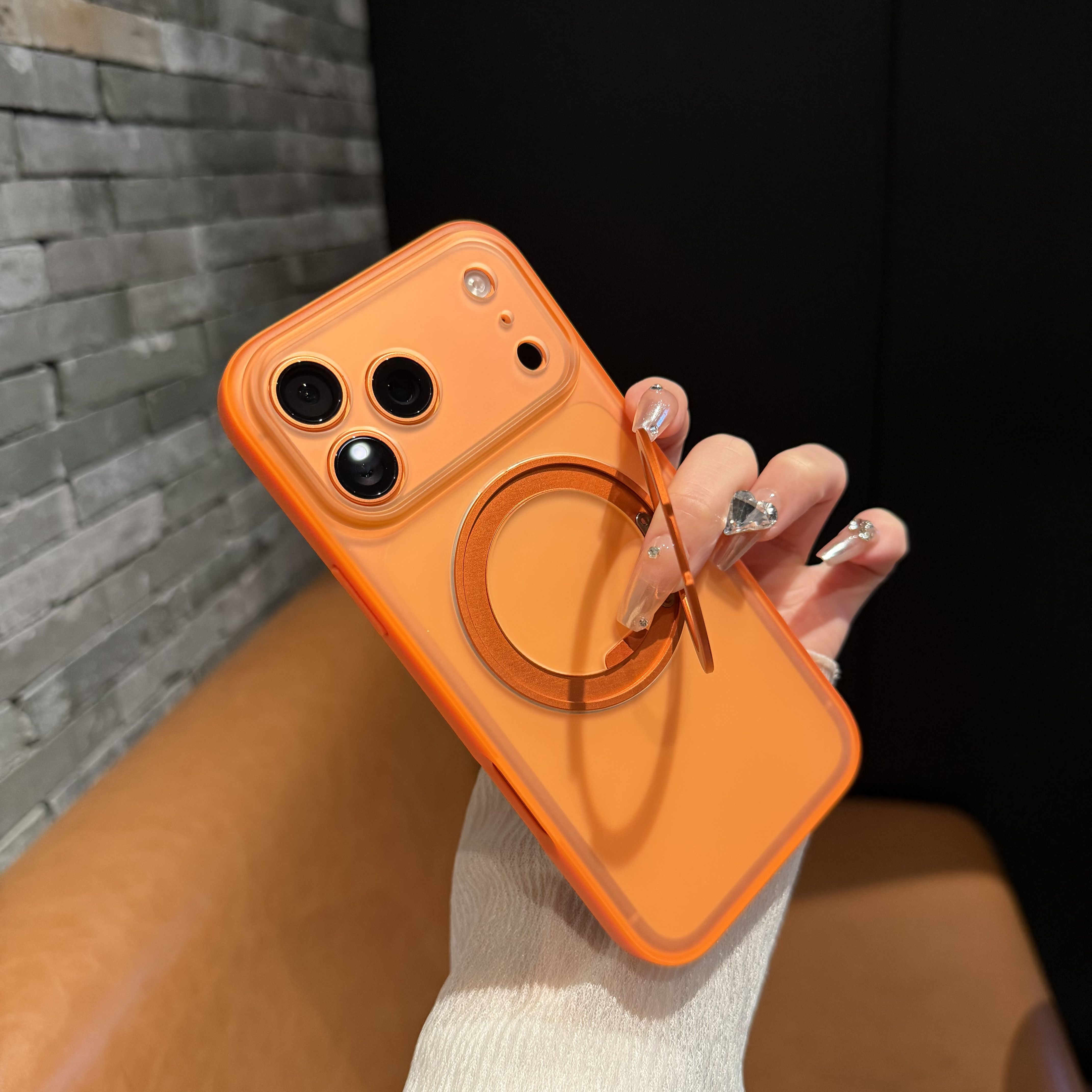 【一体磁吸支架】适用苹果手机壳