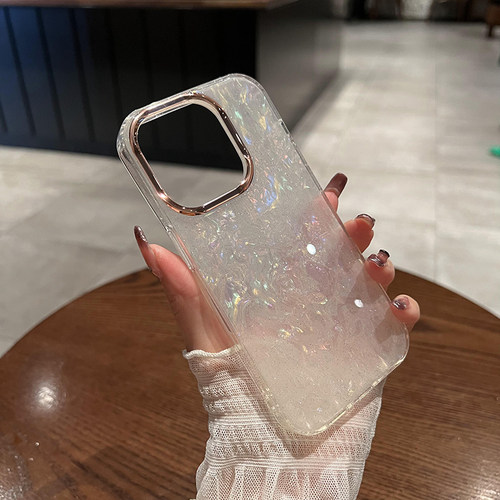 【闪粉贝壳纹】适用苹果手机壳
