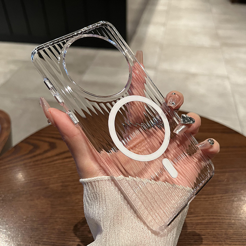 【透明瓦楞纹】适用于华为手机壳