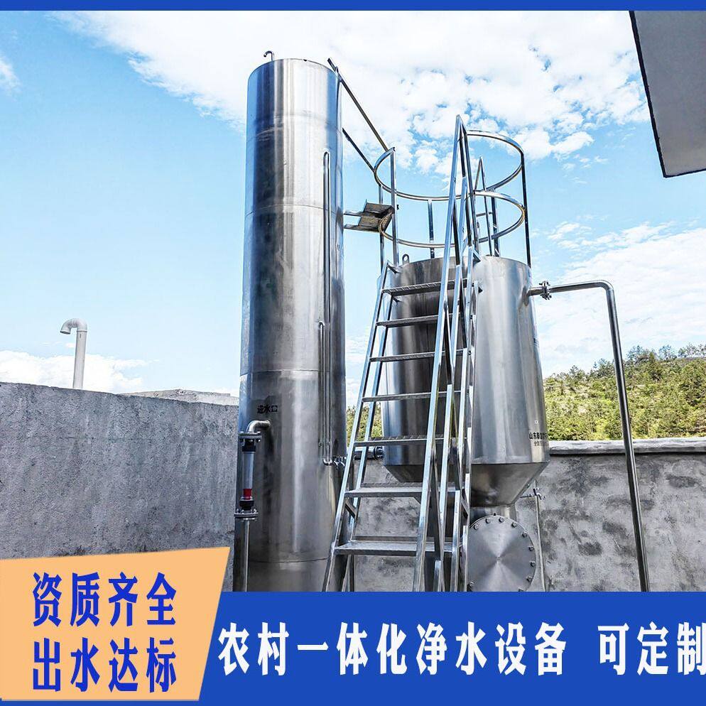 一体化净水处理设备 山区农村饮用水消毒设备 不锈钢消毒过滤设备