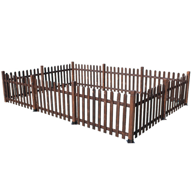 防腐木花园栅栏围栏门别墅庭院户外围墙实木护栏篱笆木质室内栏杆