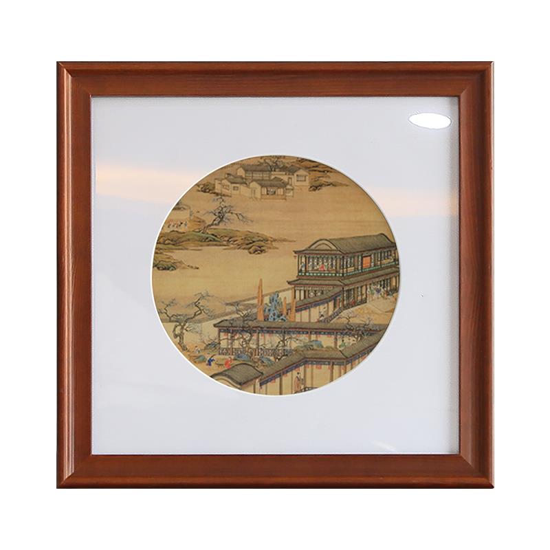 方形实木相框挂墙画框字画十字绣钻石裱框拼图框架黑色窄边定
