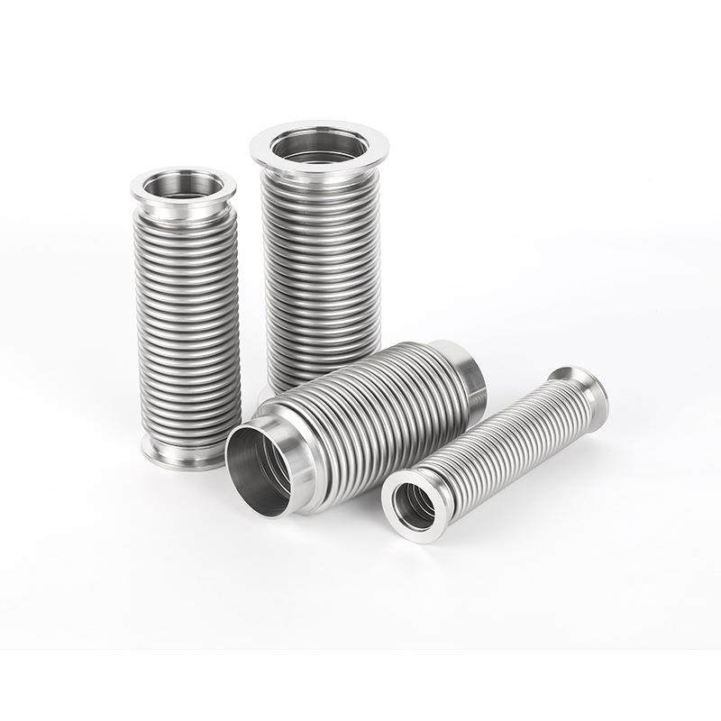 304不锈钢KF真空波纹管NW/KF16/25/40/50真空软管氦气检漏