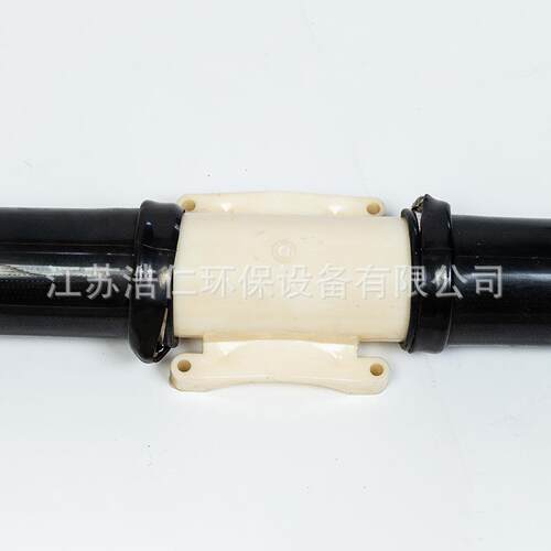 马鞍式管式曝气器骑马坐U型卡主管90/110硅橡胶膜片曝气管65x2000