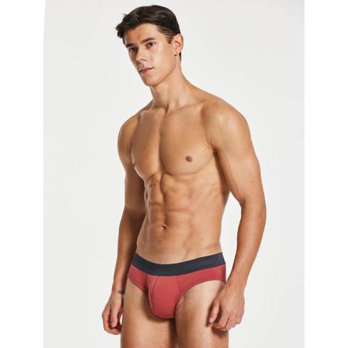 60支棉莫代尔混纺面料男士低腰修身三角内裤透气吸汗柔软