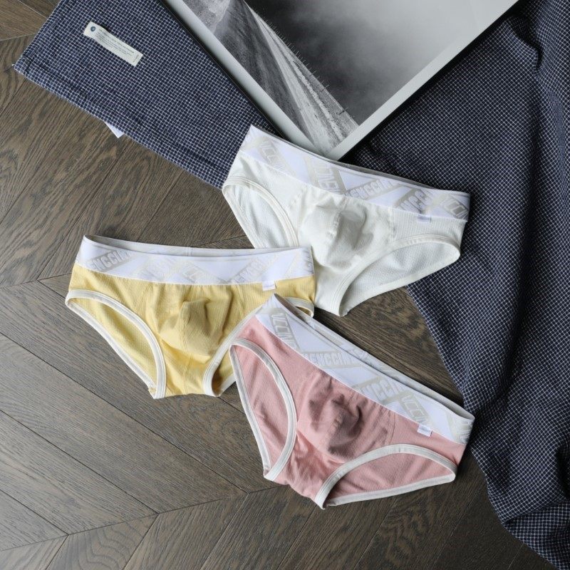 MENCCINO男士内裤新品三角裤青年全纯棉低腰性感舒适柔软透气底裤,女士内衣/男士内衣/家居服,男三角内裤,淘宝优惠券,粉丝福利购,淘宝优惠卷