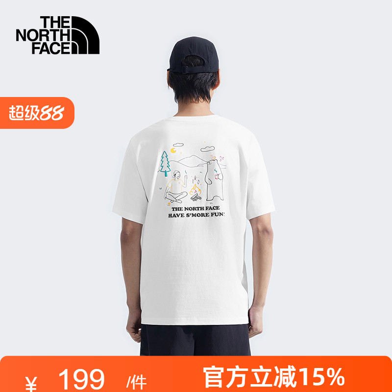 TheNorthFace北面男女款小熊短袖