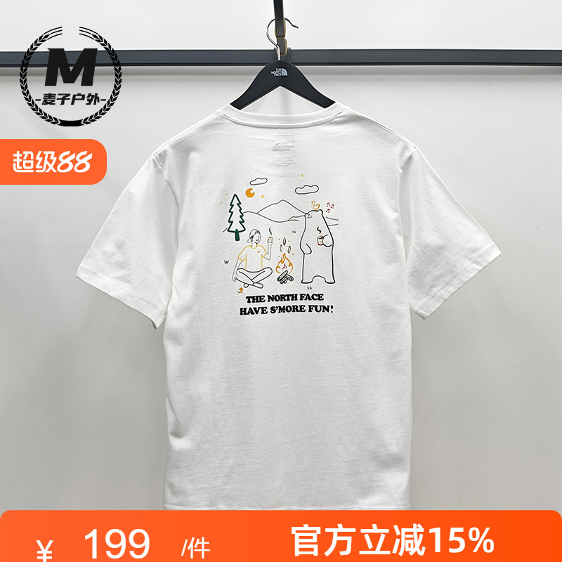 TheNorthFace北面男女款小熊短袖