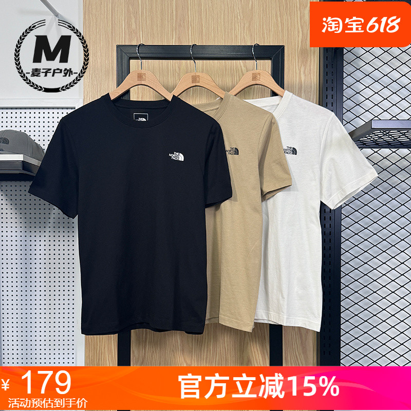 TheNorthFace北面短袖速干t恤男24春夏新款宽松休闲圆领半袖89QV-封面