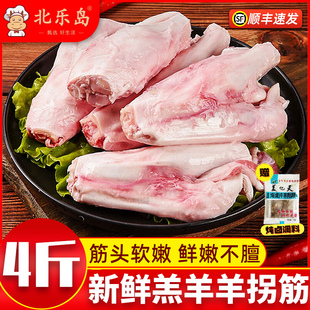 羊肉新鲜羊拐筋羔羊冷冻羊拐骨10斤半成品饭店食材烧烤商用批发