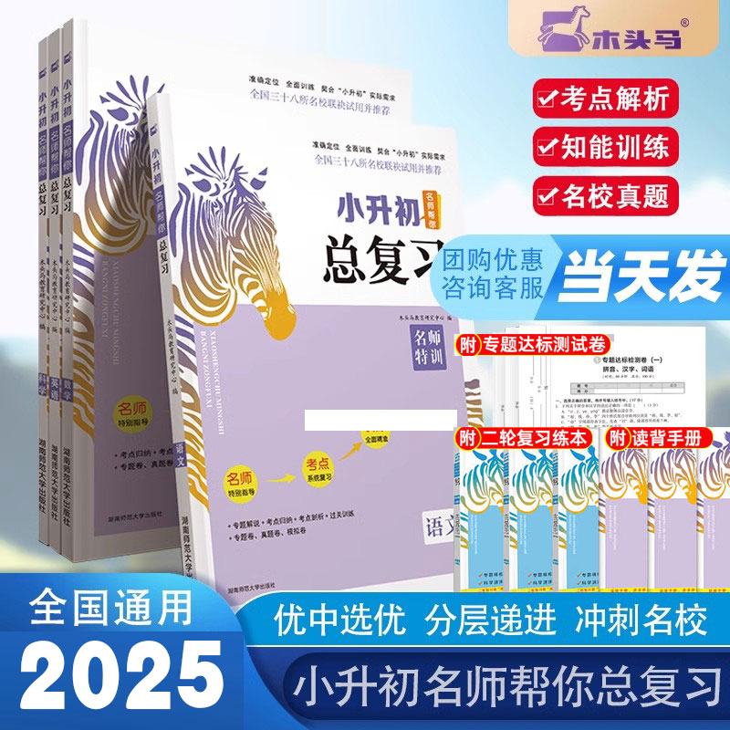 2025木头马小升初名师复习语文图片