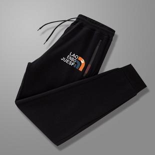 休闲宽松束脚灯笼裤男秋冬季加绒加厚保暖运动裤柔软亲肤大码卫裤