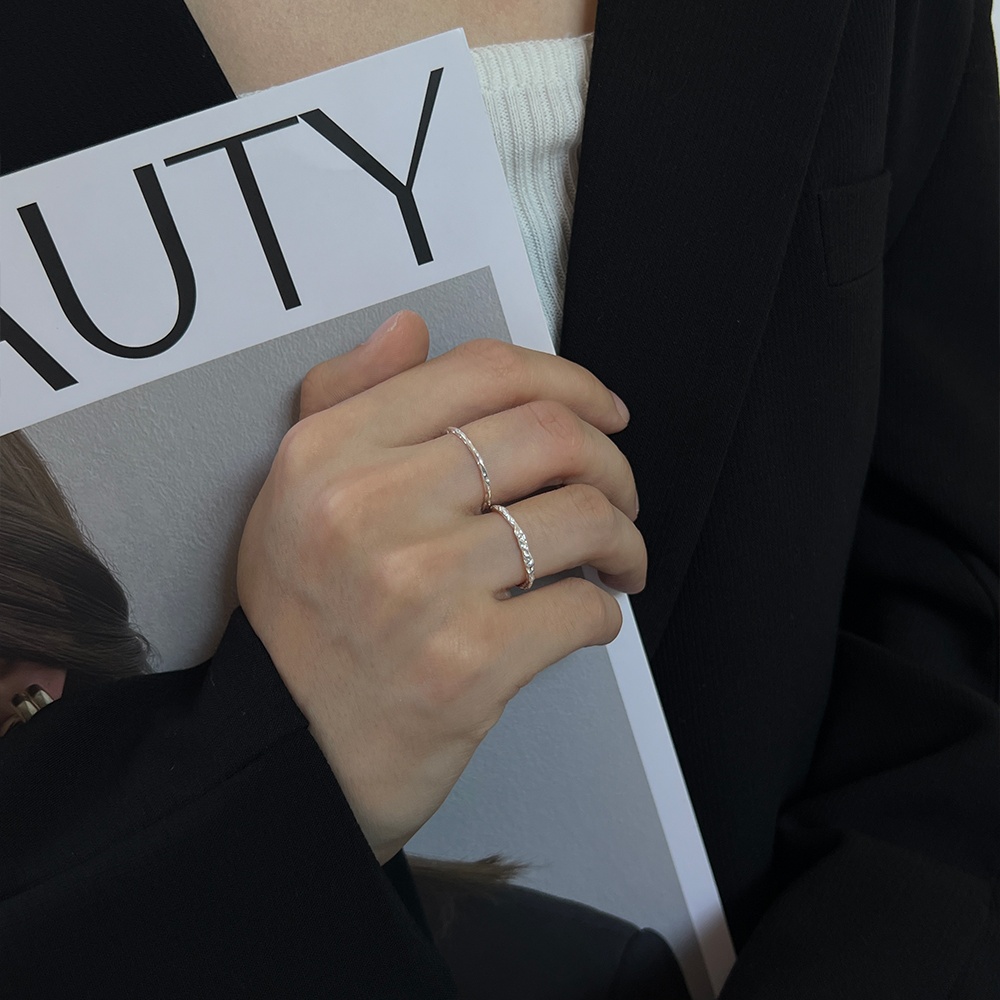 SHHH说5银锡纸戒指开口可调节